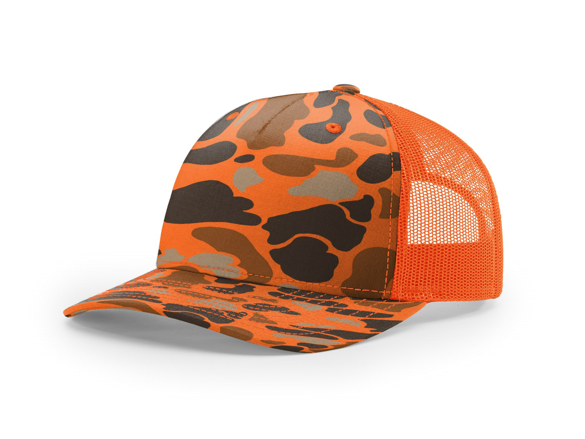 Printed Five-Panel Trucker Cap - 112PFP