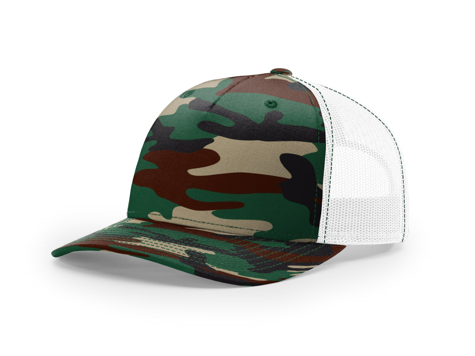 Printed Five-Panel Trucker Cap - 112PFP