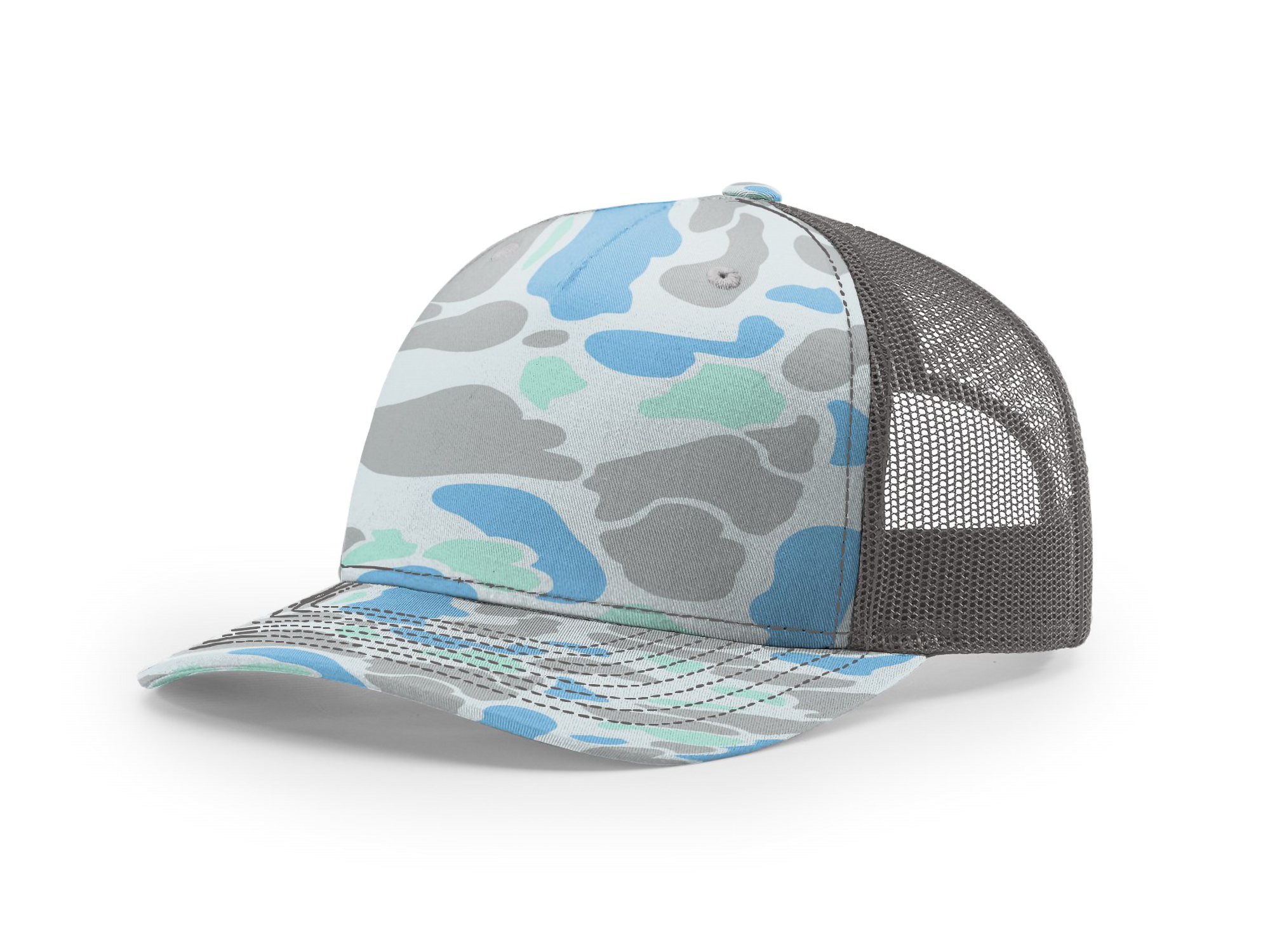 Printed Five-Panel Trucker Cap - 112PFP