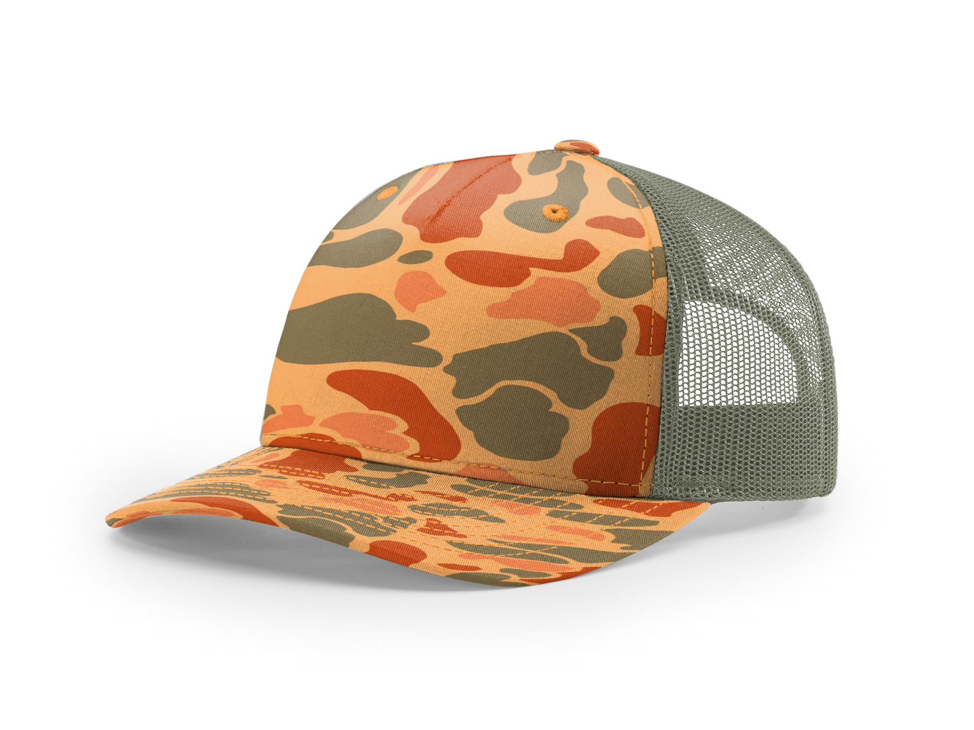 Printed Five-Panel Trucker Cap - 112PFP